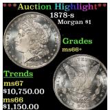***Major Highlight*** 1878-s Morgan Dollar $1 ms66