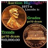 1977-s Proof Lincoln Cent 1c pr70 dcam SEGS