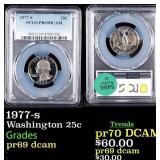 1977-s Proof Washington Quarter 25c pr69 dcam PCGS