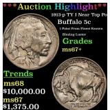 ***Major Highlight*** 1913-p TY I Buffalo Nickel N