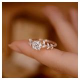 0.5 Carat Moissanite Diamond Engagement Ring - Wom