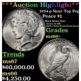 ***Major Highlight*** 1934-p Peace Dollar Near Top