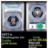 1977-s Proof Washington Quarter 25c pr69 dcam PCGS