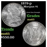 1879-p Morgan Dollar $1 Grades GEM Unc