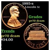 1995-s Proof Lincoln Cent 1c pr70 dcam SEGS