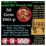 BU Shotgun Lincoln 1c roll, 1964-p 50 pcs Dunbar W