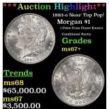 ***Major Highlight*** 1883-o Morgan Dollar Near To