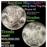***Major Highlight*** 1922-p Peace Dollar Near Top