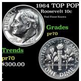 1964 Proof Roosevelt Dime TOP POP! 10c Graded pr70