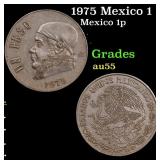 1975 Mexico 1 Peso Grades Choice AU