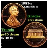 1983-s Proof Lincoln Cent 1c pr70 dcam SEGS