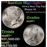 ***Major Highlight*** 1924-p Peace Dollar Near Top