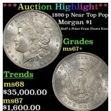 ***Major Highlight*** 1896-p Morgan Dollar Near To