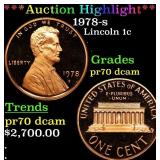 1978-s Proof Lincoln Cent 1c pr70 dcam SEGS