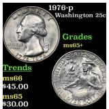 1976-p Washington Quarter 25c Grades GEM+ Unc