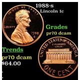 1988-s Proof Lincoln Cent 1c pr70 dcam SEGS