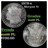 1879-s Morgan Dollar $1 Grades GEM+ UNC PL