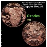 1oz .999 Fine Copper Bullion Round - Drop Bear Sty