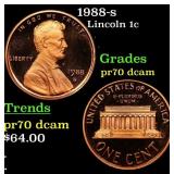 1988-s Proof Lincoln Cent 1c pr70 dcam SEGS