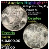 ***Major Highlight*** 1922-p Peace Dollar Near Top