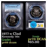1977-s Clad Proof Kennedy Half Dollar 50c pr69 dca