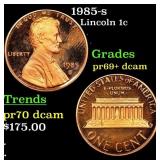1985-s Proof Lincoln Cent 1c Grades GEM++ Proof De