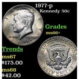 1977-p Kennedy Half Dollar 50c Grades GEM++ Unc