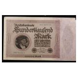 Lot of Nine 1908 to 1923 German and Russian Bankno