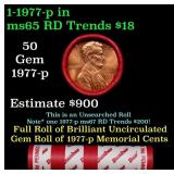 BU Shotgun Lincoln 1c roll, 1977-p 50 pcs Dunbar W