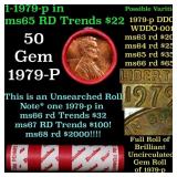 BU Shotgun Lincoln 1c roll, 1979-p 50 pcs Dunbar W