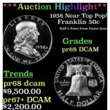 ***Major Highlight*** 1958 Proof Franklin Half Dol