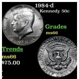 1984-d Kennedy Half Dollar 50c Grades GEM+ Unc