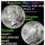 ***Major Highlight*** 1923-p Peace Dollar TOP POP!