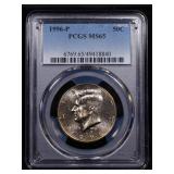 1996-p Kennedy Half Dollar 50c ms65 PCGS