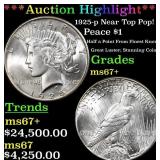 ***Major Highlight*** 1925-p Peace Dollar Near Top
