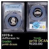 1978-s Proof Jefferson Nickel 5c pr69 dcam PCGS