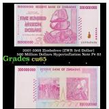 2007-2008 Zimbabwe (ZWR 3rd Dollar) 500 Million Do