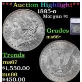 ***Major Highlight*** 1885-o Morgan Dollar $1 ms66