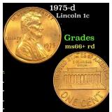 1975-d Lincoln Cent 1c Grades GEM++ RD