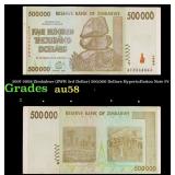2007-2008 Zimbabwe (ZWR 3rd Dollar) 500,000 Dollar