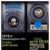 ***Auction Highlight*** 1974-s Proof Washington Qu