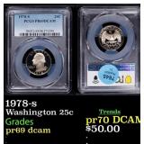 1978-s Proof Washington Quarter 25c pr69 dcam PCGS