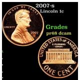 2007-s Proof Lincoln Cent 1c Grades GEM++ Proof De