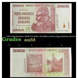 2007-2008 Zimbabwe (ZWR 3rd Dollar) 200 Million Do