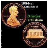 1984-s Proof Lincoln Cent 1c Grades GEM++ Proof De