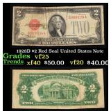 1928D $2 Red Seal United States Note Grades vf+