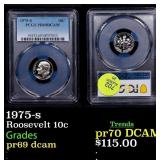 PCGS 1975-s Proof Roosevelt Dime 10c Graded pr69 d