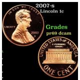 2007-s Proof Lincoln Cent 1c Grades GEM++ Proof De