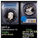 1977-s Proof Eisenhower Dollar $1 pr69 dcam PCGS