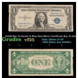 1935H Key To Series $1 Blue Seal Silver Certificat
